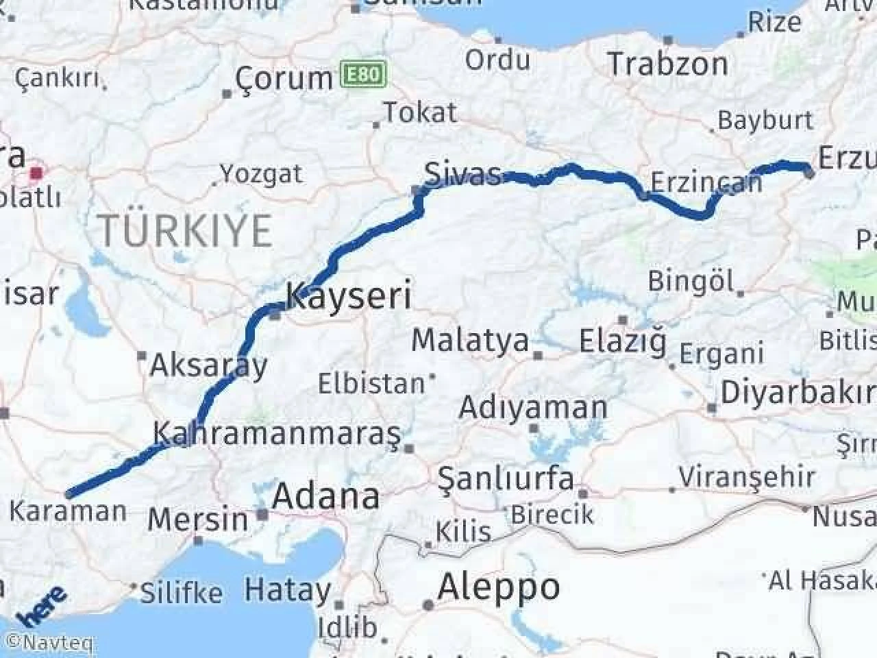 Karaman ile Erzurum Arası Kaç Kilometre? Ulaşım Seçenekleri ve Yolculuk Süreleri