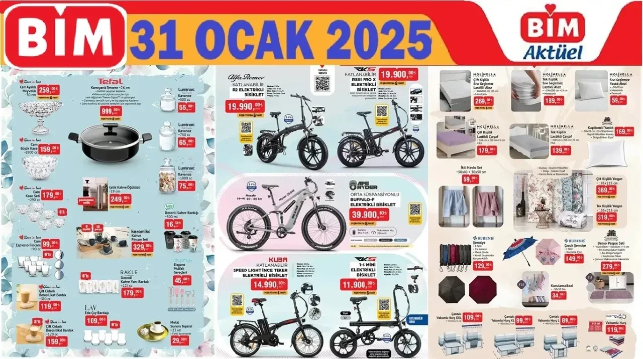 BİM'de Gıda ve Temizlik Ürünlerinde Büyük İndirim, Teknolojik Ürünlerde Kampanya! Kahve Makinesi 12.990 TL, Bulaşık Makinesi Temizleyici 32,50 TL!