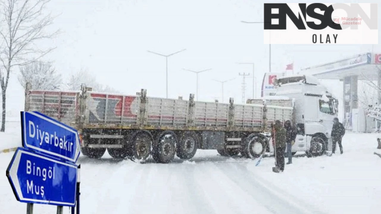 Diyarbakır Bingöl yolunda TIR trafiğine yasak geldi!