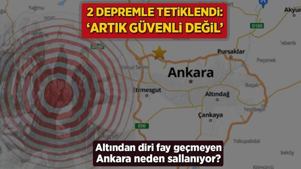 Ankara'yı sallayan depremlerin sebebi: Altından diri fay geçiyor! Son yaşanan 2 deprem tehlikeyi artırdı