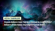 Babanızın kaza yapması rüyası genellikle bilinçaltınızın endişelerini, korkularını ve güvensizlik duygularını yansıtır. Bu tür rüyalar genellikle kontrolünüz dışındaki durumlarla başa çıkma isteği veya günlük hayatta yaşadığınız stresin bir yansıması olabilir. Babanızın arabada kaza yapması ise sizin için önemli bir figürün hayatında zorluklarla karşılaşmasıyla ilgili korkularınızı veya endişelerinizi temsil edebilir. Rüyaların genellikle sembolik anlamları olduğunu unutmayın ve bu tür durumlar gerçek hayatta gerçekleşecek olayları önceden haber vermezler. Rüyalarınızın sizin duygusal durumunuzla ilgili olduğunu ve gerçek hayatta yaşadığınız olaylarla bağlantılı olduğunu unutmayın.