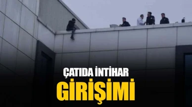 Sinop'ta hastane çatısından atlamak isteyen şahıs ikna edildi