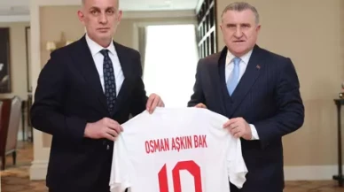 TFF Başkanı Hacıosmanoğlu'ndan Gençlik ve Spor Bakanı Bak'a ziyaret