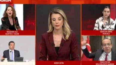 CHP'li Tanju Özcan ile Nagehan Alçı canlı yayında birbirine girdi