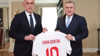 TFF Başkanı Hacıosmanoğlu'ndan Gençlik ve Spor Bakanı Bak'a ziyaret