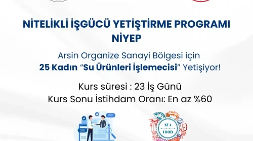 Trabzon’da 25 Kadın İçin İstihdam Garantili Su Ürünleri İşlemecisi Eğitimi Başlıyor